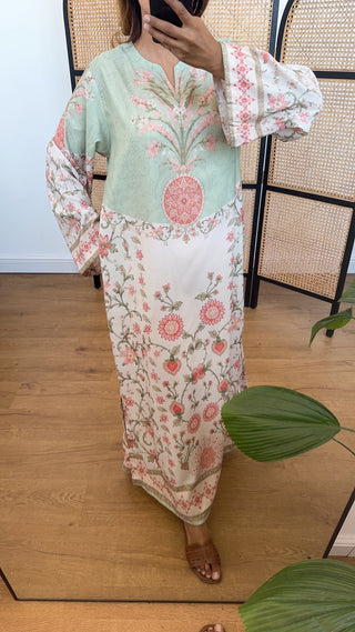 Peony bloom kaftan