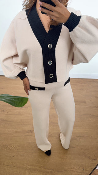 Cream cardigan coord - Eva - Fash Focused