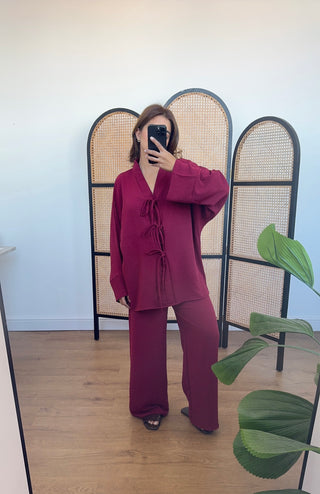 Wine bow coord-hari