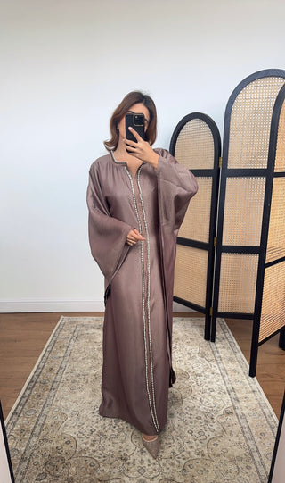 Lilac pearl kaftan- marwa - Fash Focused