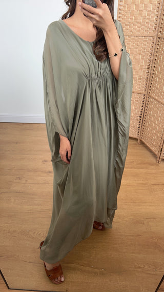 sanne dress in olive - Fash Focused