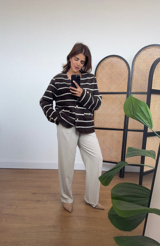 Coco stripe cardigan- sanaz