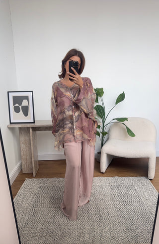 Neva printed coord pink - Fash Focused