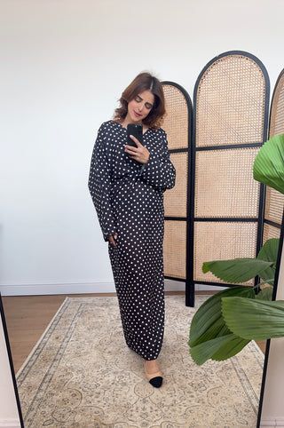 Black polka dress- Tara - Fash Focused