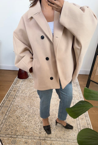 Beige buttoned jacket- shay