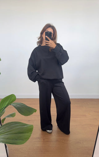 Black casual coord - tana - Fash Focused