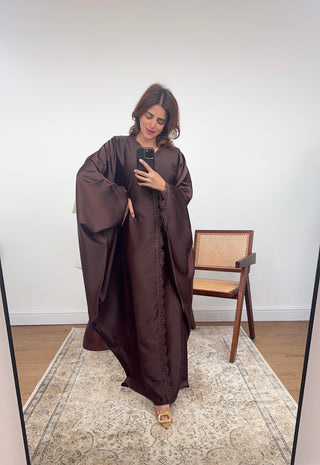 Coco butterfly lace detail kaftan- vela - Fash Focused