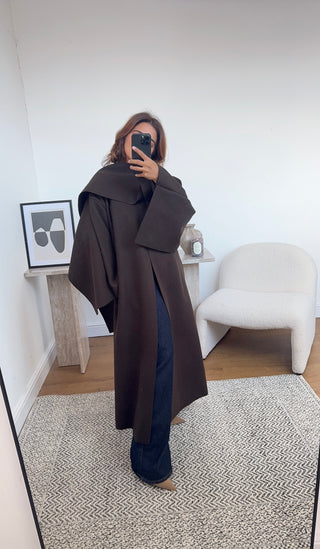 Coco long scarf cape jacket- daria - Fash Focused