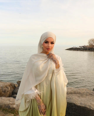 Analia kaftan in ombré yellow - Fash Focused