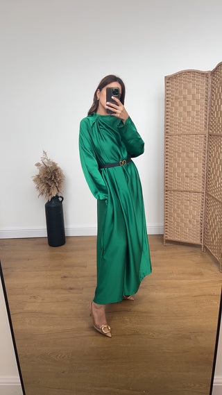 Amari dress in emerald