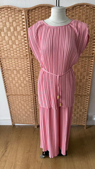 Pink pleated coord OUTLET - Fash Focused