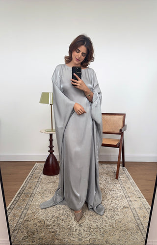 Silver Shimmer butterfly kaftan- velora - Fash Focused