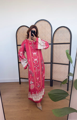 Red rose kaftan