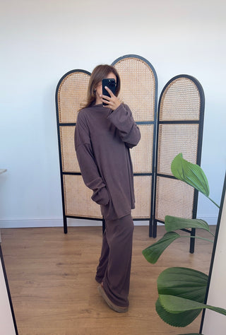 Coco ribbed high neck coord