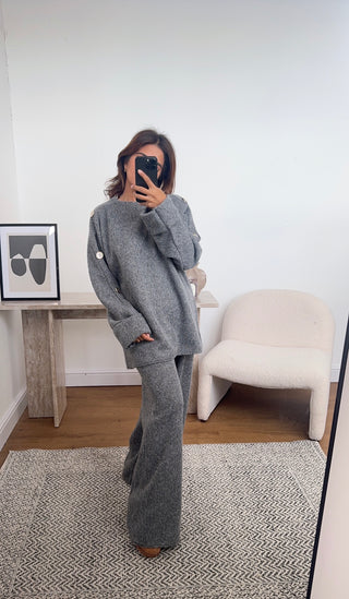 Grey corduroy coord- reina - Fash Focused