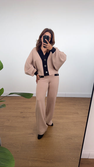 Camel cardigan coord - Eva - Fash Focused