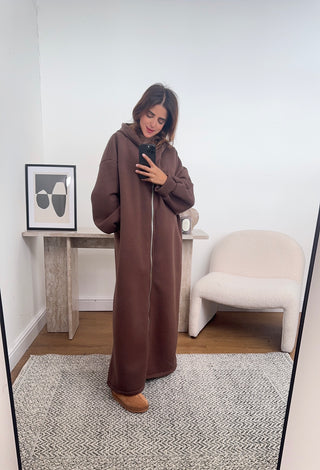 Coco zip hoodie dress- naya - Fash Focused