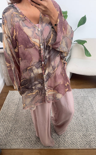 Neva printed coord pink - Fash Focused