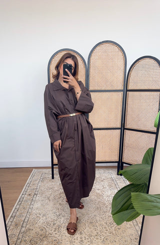 Coco cotton shirt dress- fatin