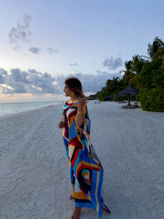 Mosaic kaftan dress- Yair