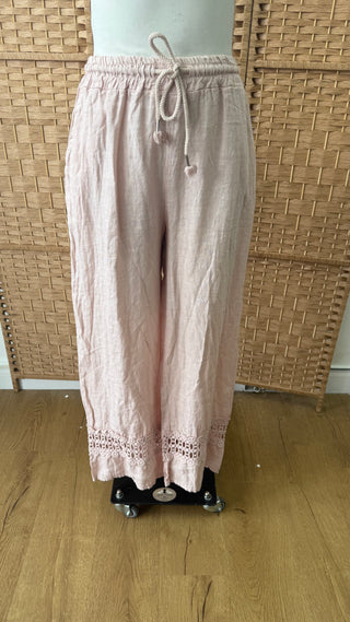 Pink crochet pants - Fash Focused