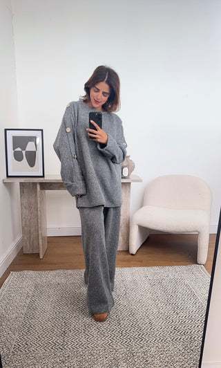 Grey corduroy coord- reina - Fash Focused