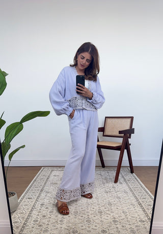 Lilac crochet coord -hali - Fash Focused
