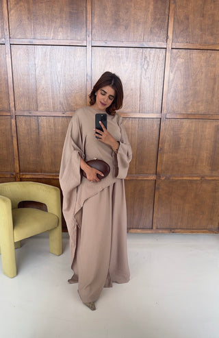 Taupe two piece coord- elina