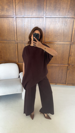 Coco Assymetric knit coord- lici