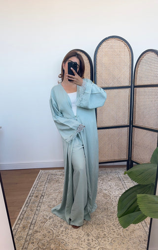 Mint two piece kimono set- amal