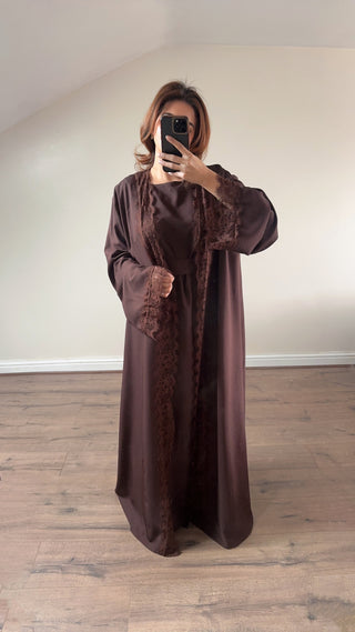 Coco lace detail kimono two piece - liana - Fash Focused