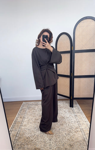 Coco twist tie back coord- viva - Fash Focused