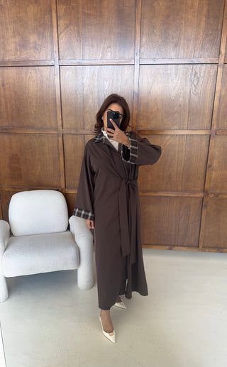 Coco check trench coat- elara