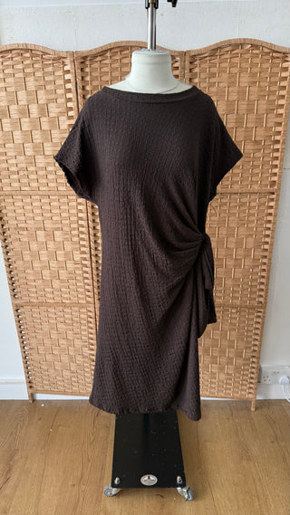 coco ruched wrap dress OUTLET - Fash Focused