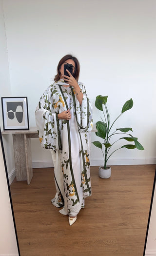 Three piece floral kimono set- iya