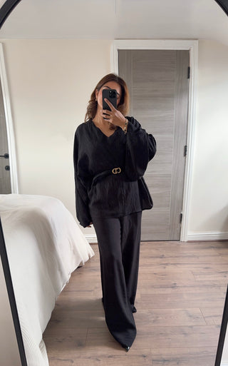 Black Cape Top Coord – Leila | Modest Coord Set UK £32 – Fash Focused