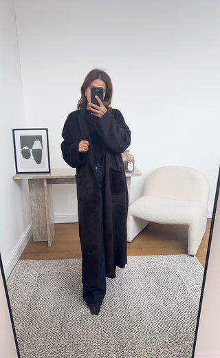 Canan Coatigan in Black - Fash Focused