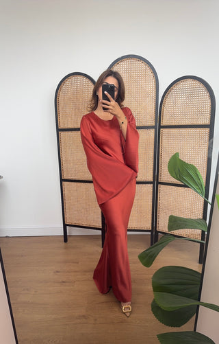 Azli dress rust