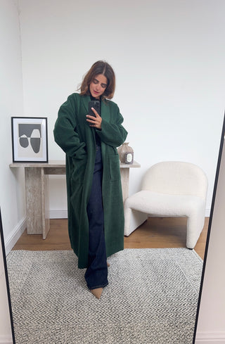 Canan Coatigan in green - Fash Focused