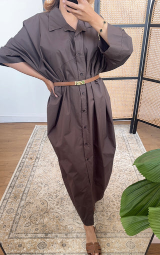 Coco cotton shirt dress- fatin