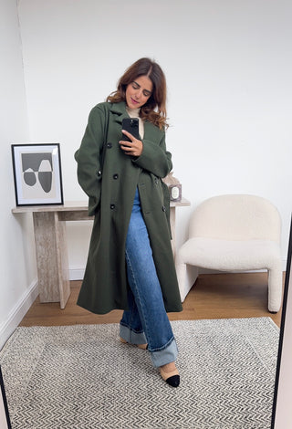 Olive classic coat - Zeny - Fash Focused