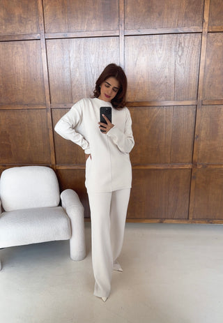 Ivory knit coord- devica