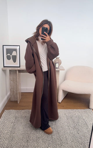 Coco zip hoodie dress- naya - Fash Focused