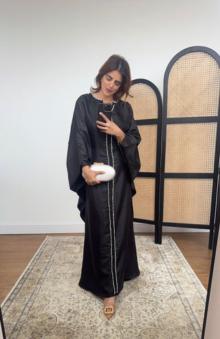 Black pearl kaftan- marwa - Fash Focused