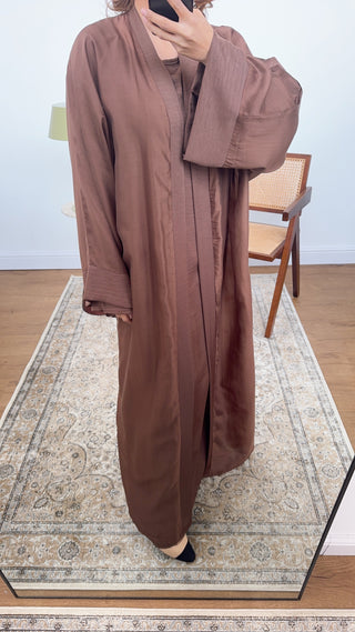 coco two piece abaya set-  qara