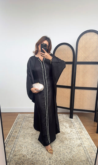 Black pearl kaftan- marwa - Fash Focused
