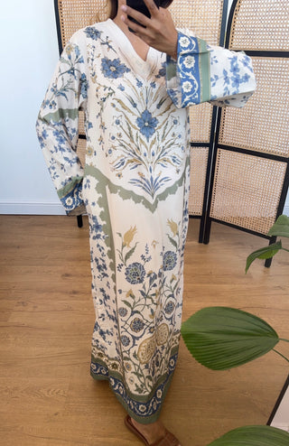 Sage bloom kaftan