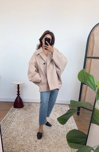 Beige buttoned jacket- shay