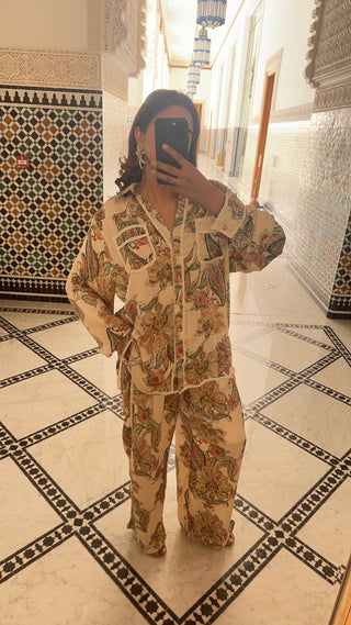 cream paisley coord - sadie - Fash Focused