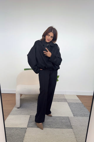 Black suede jacket - Kisa - Fash Focused